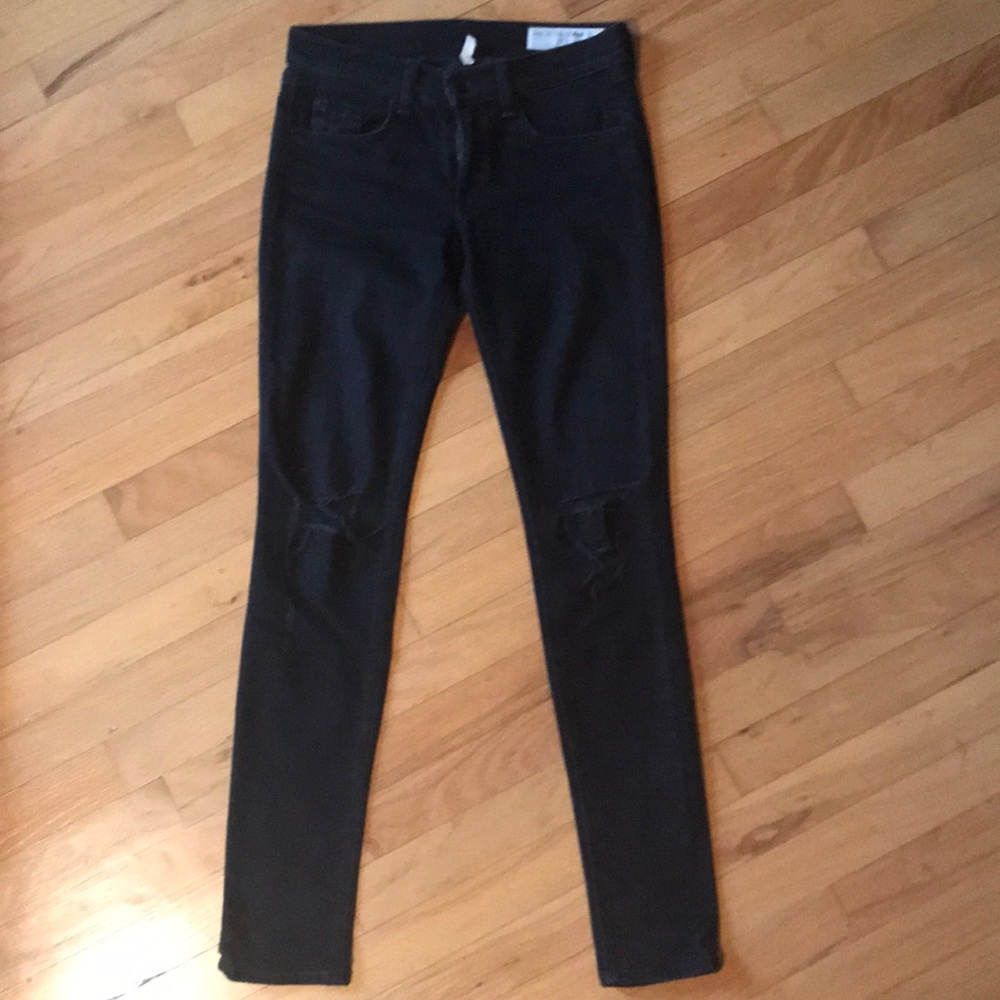 rag & bone distressed skinny jeans